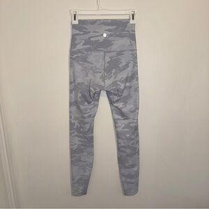 Lululemon Wunder Train High-Rise Tight 25" Grey White Camo 6